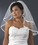 Elegance by Carbonneau VS-S-38 Bridal Wedding Double Layer Elbow Length 3/8" Satin Ribbon Edge Veil VS S 3/8
