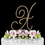 Elegance by Carbonneau X-Renaissance-Gold Renaissance ~ Swarovski Crystal Wedding Cake Topper ~ Gold Letter X