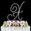 Elegance by Carbonneau X-Renaissance-Silver Renaissance ~ Swarovski Crystal Wedding Cake Topper ~ Silver Letter X