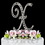 Elegance by Carbonneau X-Vintage Vintage ~ Swarovski Crystal Wedding Cake Topper ~ Letter X