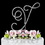 Elegance by Carbonneau Y-Renaissance-Silver Renaissance ~ Swarovski Crystal Wedding Cake Topper ~ Silver Letter Y
