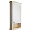 WG Wood Products ASH-130-6s 30" Ashley Series On the wall Cabinet with 6" open shelf 2.5" deep inside