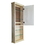WG Wood Products ASH-142-18s 42" Ashley Series On the wall Cabinet with 18" open shelf 2.5" deep inside