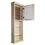 WG Wood Products ASH-148-24s 48" Ashley Series On the wall Cabinet with 24" open shelf 2.5" deep inside