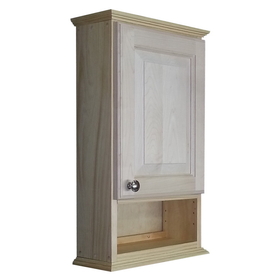 WG Wood Products ASH-224-6s 24" Ashley Series On the wall Cabinet  with 6" open shelf - 3.5" deep inside