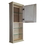 WG Wood Products ASH-236-18s 36" Ashley Series On the wall Cabinet with 18" open shelf 3.5" deep inside