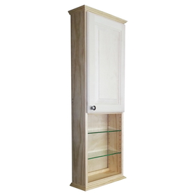 WG Wood Products ASH-242-18s 42" Ashley Series On the wall Cabinet with 18" open shelf 3.5" deep inside