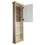 WG Wood Products ASH-248-24s 48" Ashley Series On the wall Cabinet with 24" open shelf 3.5" deep inside
