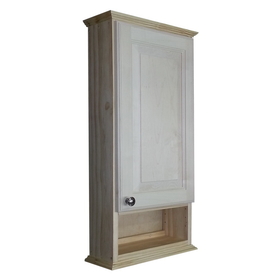 WG Wood Products ASH-330-6s 30" Ashley Series On the wall Cabinet with 6" open shelf 5.5" deep inside