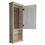 WG Wood Products ASH-336-12s 36" Ashley Series On the wall Cabinet with 12" open shelf 5.5" deep inside