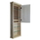 WG Wood Products ASH-342-18s 42" Ashley Series On the wall Cabinet with 18" open shelf 5.5" deep inside