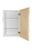 WG Wood Products FR-224 24" Shaker Style Frameless Recessed in wall Bathroom Medicine Storage Cabinet-Multiple Finishes