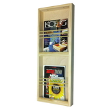 WG Wood Products MR-18 Double on the wall magazine rack