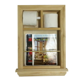 WG Wood Products MR-4 In the wall Magazine Rack/Toilet Paper Combo