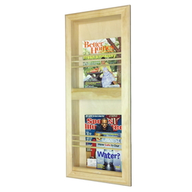WG Wood Products MR-9 Double Bevel Frame Recessed magazine rack
