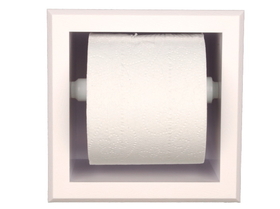 WG Wood Products PLTP-1 Recessed plastic toilet paper holder