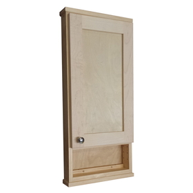 WG Wood Products SHK-130-6s 30" Shaker Series On the wall Cabinet with 6" open shelf 2.5" deep inside
