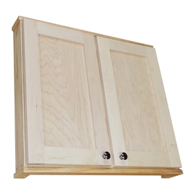 WG Wood Products SHK-130DD 30" Shaker Series Double Door On the wall Cabinet 2.5" deep inside