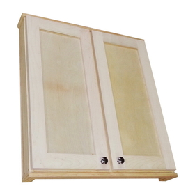 WG Wood Products SHK-136DD 36" Shaker Series Double Door On the wall Cabinet 2.5" deep inside