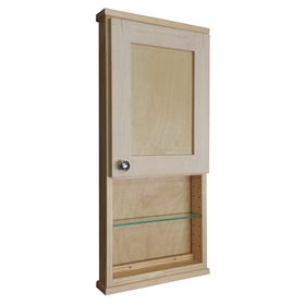 WG Wood Products SHK-230-12s 30" Shaker Series On the wall Cabinet with 12" open shelf 3.5" deep inside, 31.5h x 15.25w x 4 1/4"d