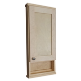 WG Wood Products SHK-230-6s 30" Shaker Series On the wall Cabinet with 6" open shelf 3.5" deep inside