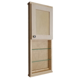 WG Wood Products SHK-236-18s 36" Shaker Series On the wall Cabinet with 18" open shelf 3.5" deep inside