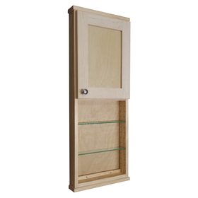 WG Wood Products SHK-248-30s 48" Shaker Series On the wall Cabinet with 30" open shelf 3.5" deep inside