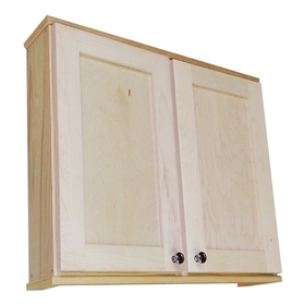 WG Wood Products SHK-324DD 24" Shaker Series Double Door On the wall Cabinet 5.5" deep inside