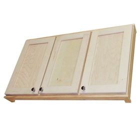 WG Wood Products SHK-324TD 24" Shaker Series Triple On the wall Cabinet 5.5" deep inside