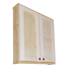 WG Wood Products SHK-330DD 30" Shaker Series Double Door On the wall Cabinet 5.5" deep inside