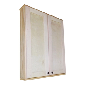 WG Wood Products SHK-336DD 36" Shaker Series Double Door On the wall Cabinet 5.5" deep inside