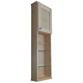 WG Wood Products SHK-348-30s 48" Shaker Series On the wall Cabinet with 30" open shelf 5.5" deep inside