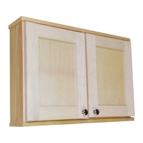 WG Wood Products SHK-418DD 18" Shaker Series Double Door On the wall Cabinet 7.25" deep inside