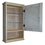 WG Wood Products SHK-424-6s 24" Shaker Series On the wall Cabinet with 6" open shelf - 7.25" deep inside