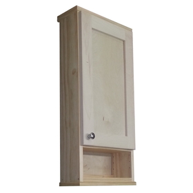 WG Wood Products SHK-430-6s 30" Shaker Series On the wall Cabinet with 6" open shelf 7.25" deep inside