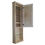 WG Wood Products SHK-448-18s 48" Shaker Series On the wall Cabinet with 18" open shelf 7.25" deep inside