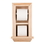 WG Wood Products TP-18 Solid Wood Recessed in wall Bathroom Double Toilet Paper Holder with Ledge-Multiple Finishes