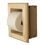 WG Wood Products TP-7 Solid Wood Recessed in wall Bathroom Toilet Paper Holder-Multiple Finishes