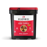 Ready Wise 60 Serving Freeze Dried Meat Bucket + 20 Servings Of Rice