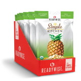 Ready Wise RWSK05-016 Simple Kitchen Organic Freeze-Dried Pineapples - 6 Pack, 34g Serving Size