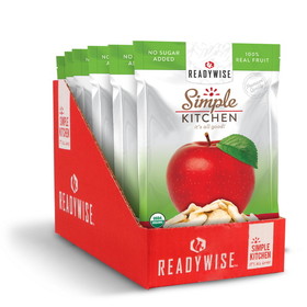 Ready Wise Simple Kitchen Organic Freeze-Dried Apples - 6 Pack, 20g Serving Size