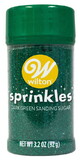 Wilton 191008797 Dark Green Sanding Sugar, 3.2oz.