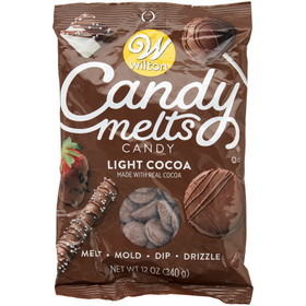 Wilton 1911-6070X Light Cocoa Candy Melts&#174; Candy, 12 oz.