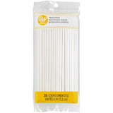 Wilton 1912-1007 White 6-Inch Lollipop Sticks, 35-Count Pack