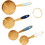 Wilton 2103-0-0280 Navy &amp; Gold Nesting Measuring Cups with Snap-On Ring, 4-Count