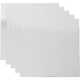 Wilton 2104-0663 Silver 12-Inch Square Cake Platters, 5-Count