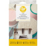 Wilton 2104-5840 Cake Decorating Set with Piping Tips, Decorating Bags, Couplers and Instructions, 18-Piece