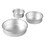 Wilton 2105-0472 Aluminum Round Cake Pans, 3-Piece Set with 8-Inch, 6-Inch and 4-Inch Cake Pans