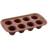 Wilton 2105-4925 Brownie Pops Silicone Brownie and Cake Pop Molds Pan, 8-Cavity