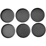 Wilton 2105-6817 Perfect Results Non-Stick Tart Pan Set, 6-Piece